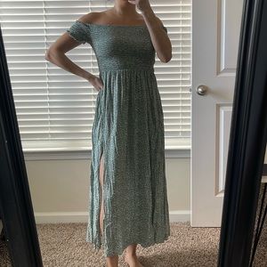 ✨Double Slit Floral Dress